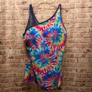 Free Country Tankini Colorful Tie-Dye Tank Top Size XXL 18